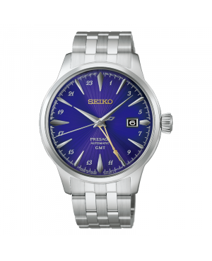 Japoński zegarek męski Seiko Presage Cocktail Time GMT 145th Anniversary Limited Edition HCB006J1