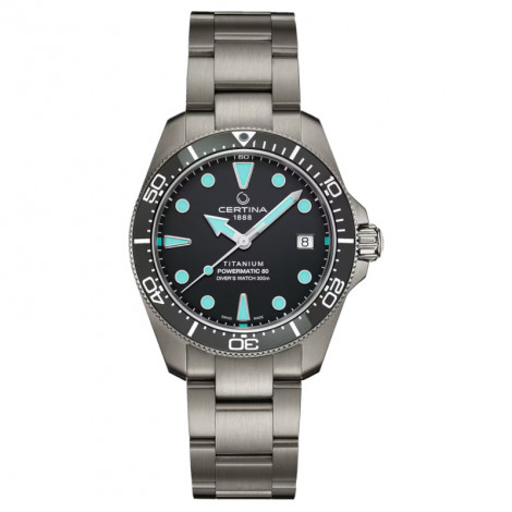 Szwajcarski zegarek unisex Certina DS Action Diver 38mm Titanium Powermatic 80 C048.807.44.081.00