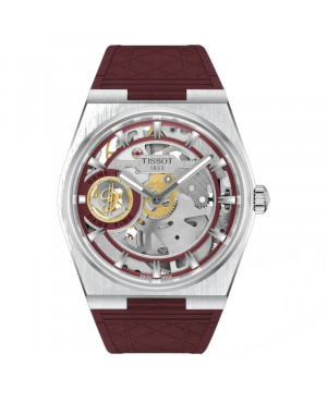 Szwajcarski zegarek męski Tissot PRX Skeleton Damian Lillard Special Edition T137.405.17.371.00