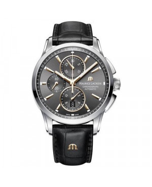 Szwajcarski, sportowy zegarek męski MAURICE LACROIX Pontos Chronograph PT6388-SS001-331-1(PT6388SS0013311)
