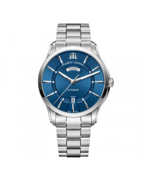 Szwajcarski klasyczny zegarek męski MAURICE LACROIX Pontos Day Date PT6358-SS002-430-1 (PT6358SS0024301)