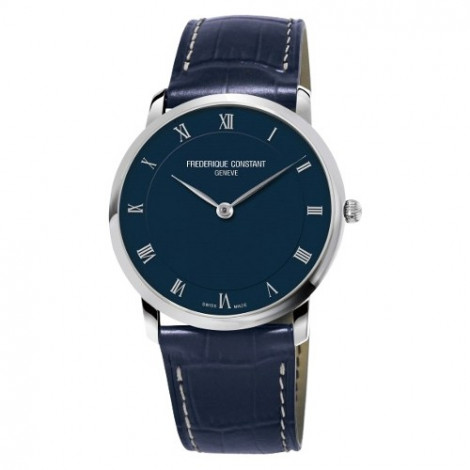 Szwajcarski, klasyczny zegarek męski Frederique Constant Slimline FC-200RN5S36 (FC200RN5S36)