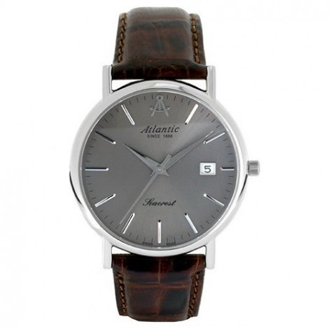 Klasyczny szwajcarski zegarek męski Atlantic Seacrest 50354.41.41 (503544141)