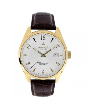 Klasyczny szwajcarski zegarek męski Atlantic Worldmaster Art Deco 51752.45.25G (517524525G)