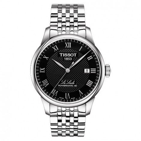 Szwajcarski, elegancki zegarek męski Tissot Le Locle Powermatic 80 T006.407.11.053.00 (T0064071105300) na bransolecie