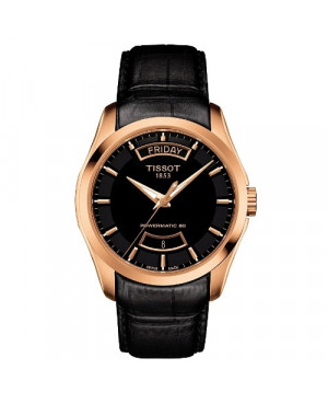 Szwajcarski, klasyczny zegarek męski TISSOT COUTURIER POWERMATIC 80 T035.407.36.051.01 (T0354073605101)