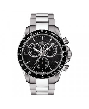 Szwajcarski, sportowy zegarek męski TISSOT V8 Quartz Chronograph T106.417.11.051.00 (T1064171105100) ba bransolecie