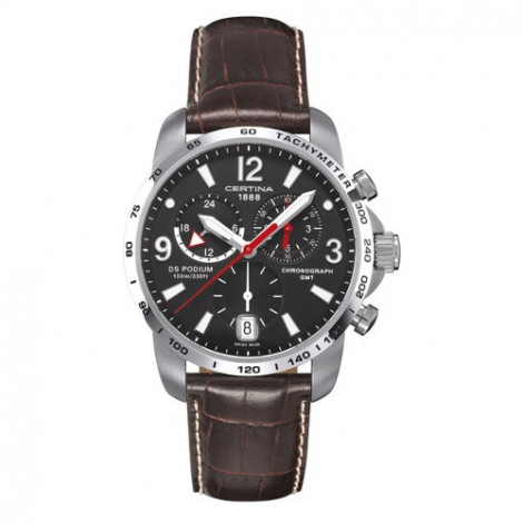 Szwajcarski, sportowy zegarek męski Certina DS Podium Big Size Chrono GMT C001.639.16.057.00 (C0016391605700)