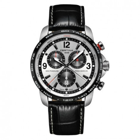Szwajcarski, sportowy zegarek męski Certina DS Podium Chronograph 1/100 sec C001.647.16.037.00 (C0016471603700)