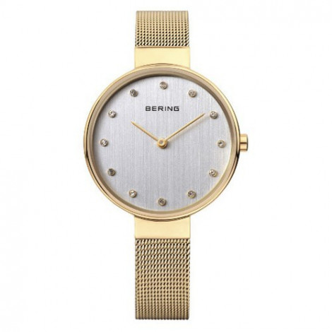 Biżuteryjny, zegarek damski, płaski Bering Classic Collection 12034-334 (12034334)