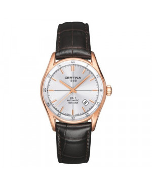 Szwajcarski, klasyczny zegarek męski Certina DS-1 Index C006.407.36.031.00 (C0064073603100)