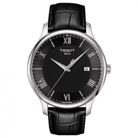 Szwajcarski, klasyczny zegarek męski Tissot Tradition Gent T063.610.16.058.00 (T0636101605800)