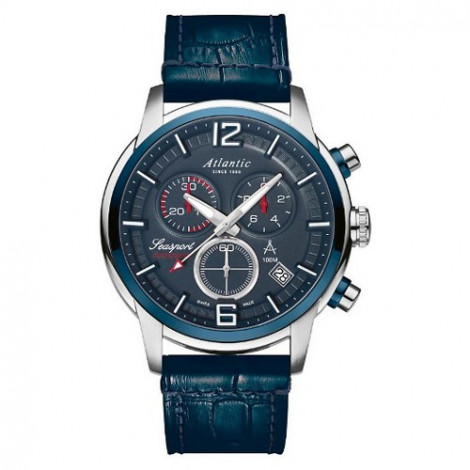 Sportowy zegarek męski, szwajcarski ATLANTIC Seasport 87461.47.55 (874614755)