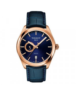 Szwajcarski, klasyczny zegarek męski Tissot PR 100 DUALTIME GMT T101.452.36.041.00 (T1014523604100) na skórzanym pasku