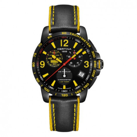 Szwajcarski, sportowy zegarek męski Certina DS Podium Chronograph Lap Timer Racing Edition C034.453.36.057.10 (C0344533605710)