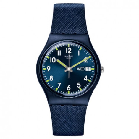 Szwajcarski, modowy zegarek SWATCH Originals New Gent GN718 SIR BLUE