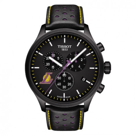 Szwajcarski sportowy zegarek męski Tissot Chrono XL NBA Los Angeles Lakers Special Edition T116.617.36.051.03 (T1166173605103)
