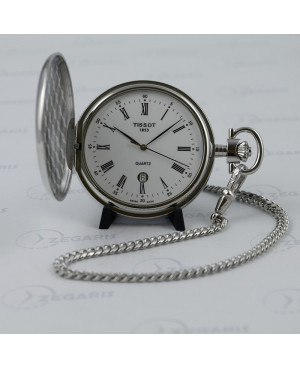 Klasyczny zegarek kieszonkowy, męski TISSOT SAVONNETTES T83.6.553.13 (T83655313) z cyframi