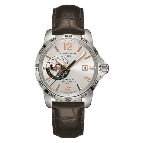 Szwajcarski, sportowy zegarek męski Certina DS Podium GMT C034.455.16.037.01 (C0344551603701)
