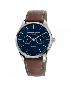 Szwajcarski, klasyczny zegarek męski FREDERIQUE CONSTANT Classic Quartz FC-259NT5B6 (FC259NT5B6)