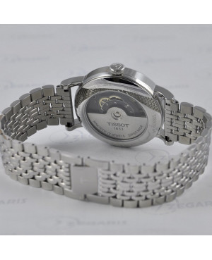 Szwajcarski, klasyczny zegarek męski TISSOT EVERYTIME SWISSMATIC T109.407.11.031.00 (T1094071103100) transparentny dekiel