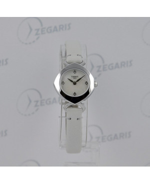 Szwajcarski, elegancki zegarek damski TISSOT FEMINI-T T113.109.16.116.01 (T1131091611601) z szafirowym szkłem