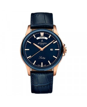 Klasyczny zegarek męski ATLANTIC Seaday 69550.44.51RP (695504451RP)