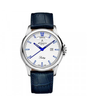 Klasyczny zegarek męski, szwajcarski ATLANTIC Seaday 69550.41.21BP (695504121BP)