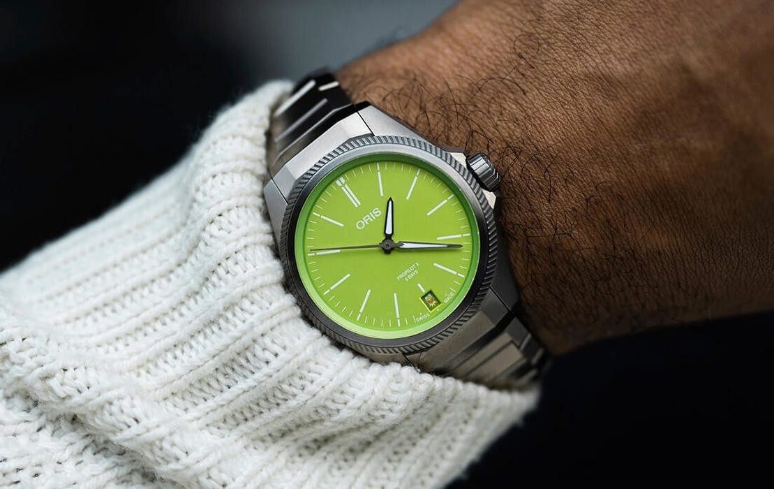 Zielone tarcze w zegarkach